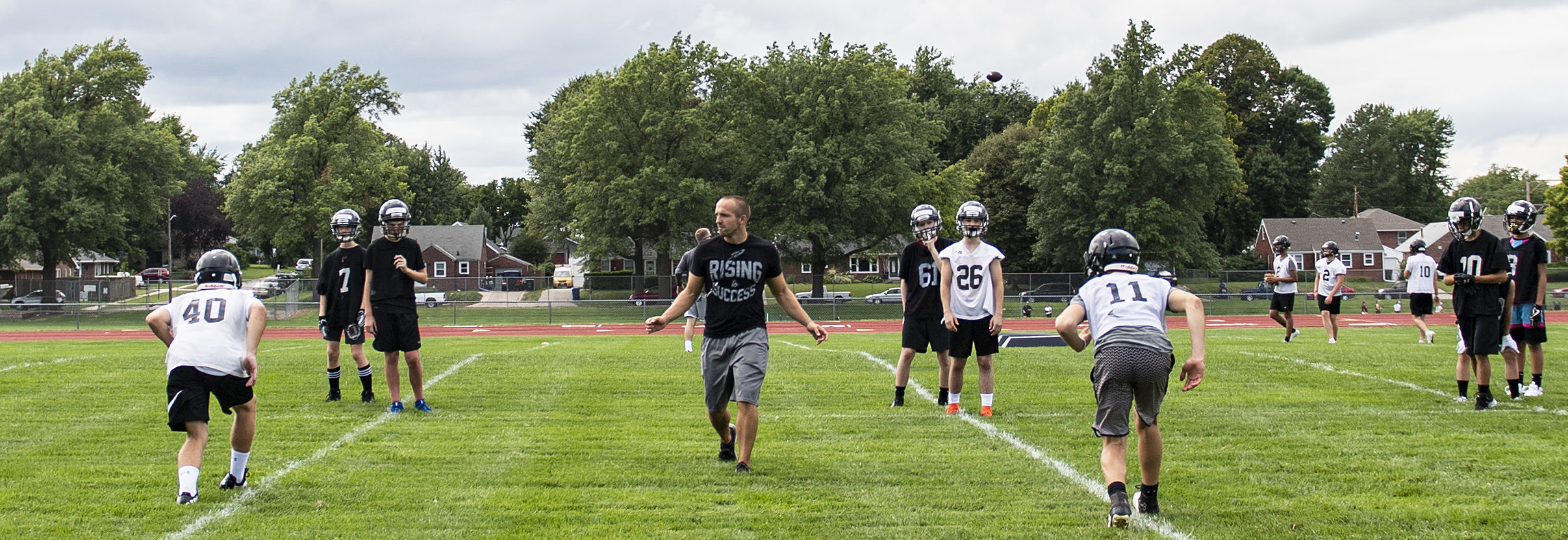 Northeast football practice, 8.12